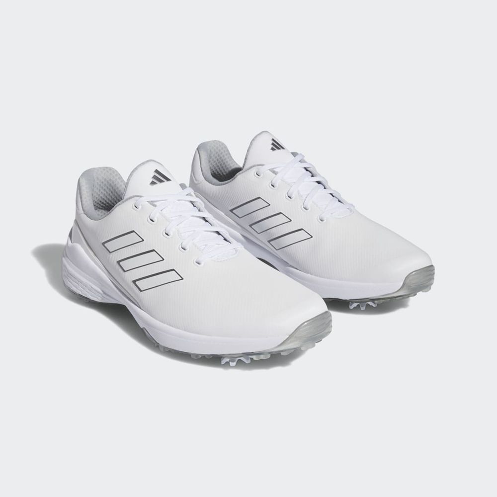 Chaussures De Golf Adidas ZG23 Blanche Argent Homme | CAQ-26582384