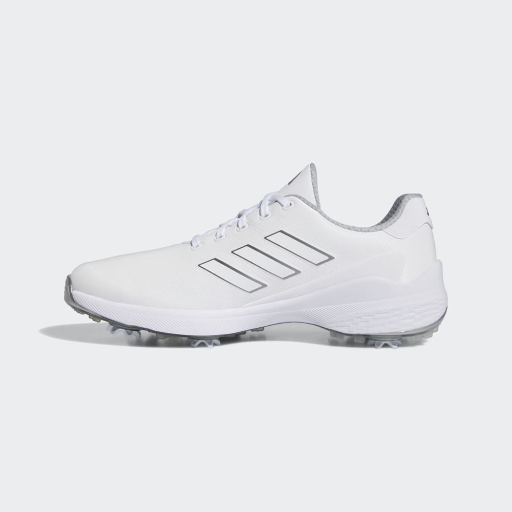 Chaussures De Golf Adidas ZG23 Blanche Argent Homme | CAQ-26582384