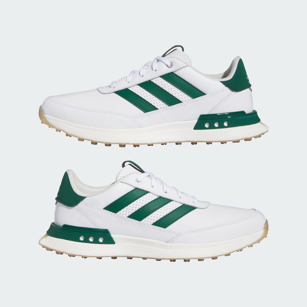 Chaussures De Golf Adidas S2G Spikeless Leather 24 Blanche Vert Homme | BQD-76399658