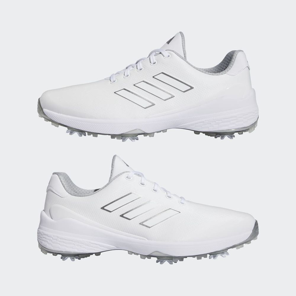 Chaussures De Golf Adidas ZG23 Blanche Argent Homme | CAQ-26582384