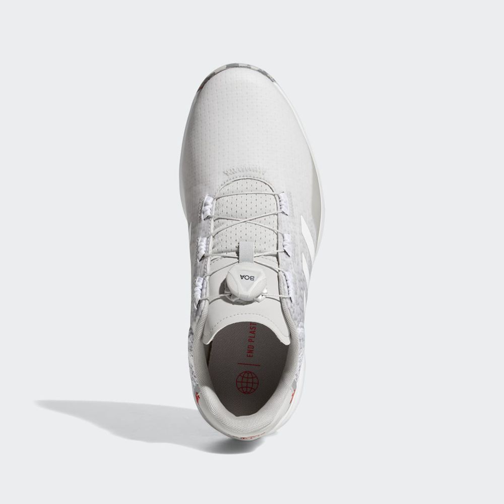 Chaussures De Golf Adidas S2G BOA Spikeless Grise Blanche Homme | YXU-55786558