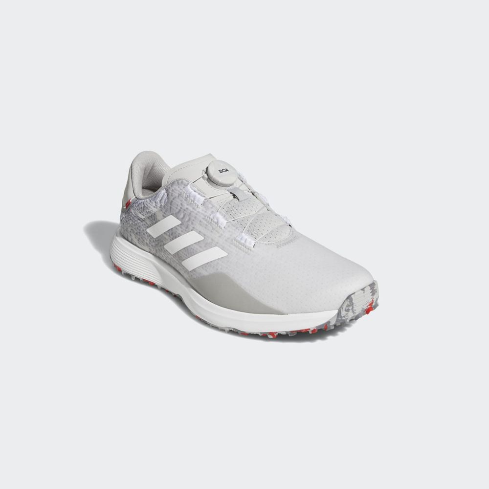 Chaussures De Golf Adidas S2G BOA Spikeless Grise Blanche Homme | YXU-55786558