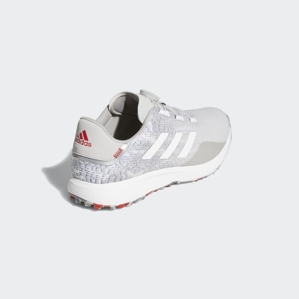 Chaussures De Golf Adidas S2G BOA Spikeless Grise Blanche Homme | YXU-55786558