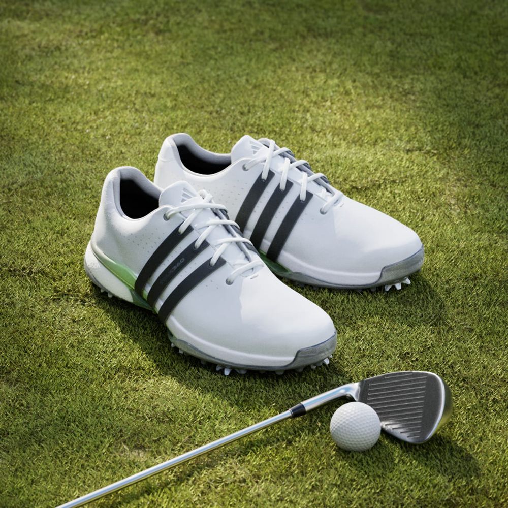 Chaussures De Golf Adidas Tour360 24 Blanche Noir Vert Homme | WAB-99480580