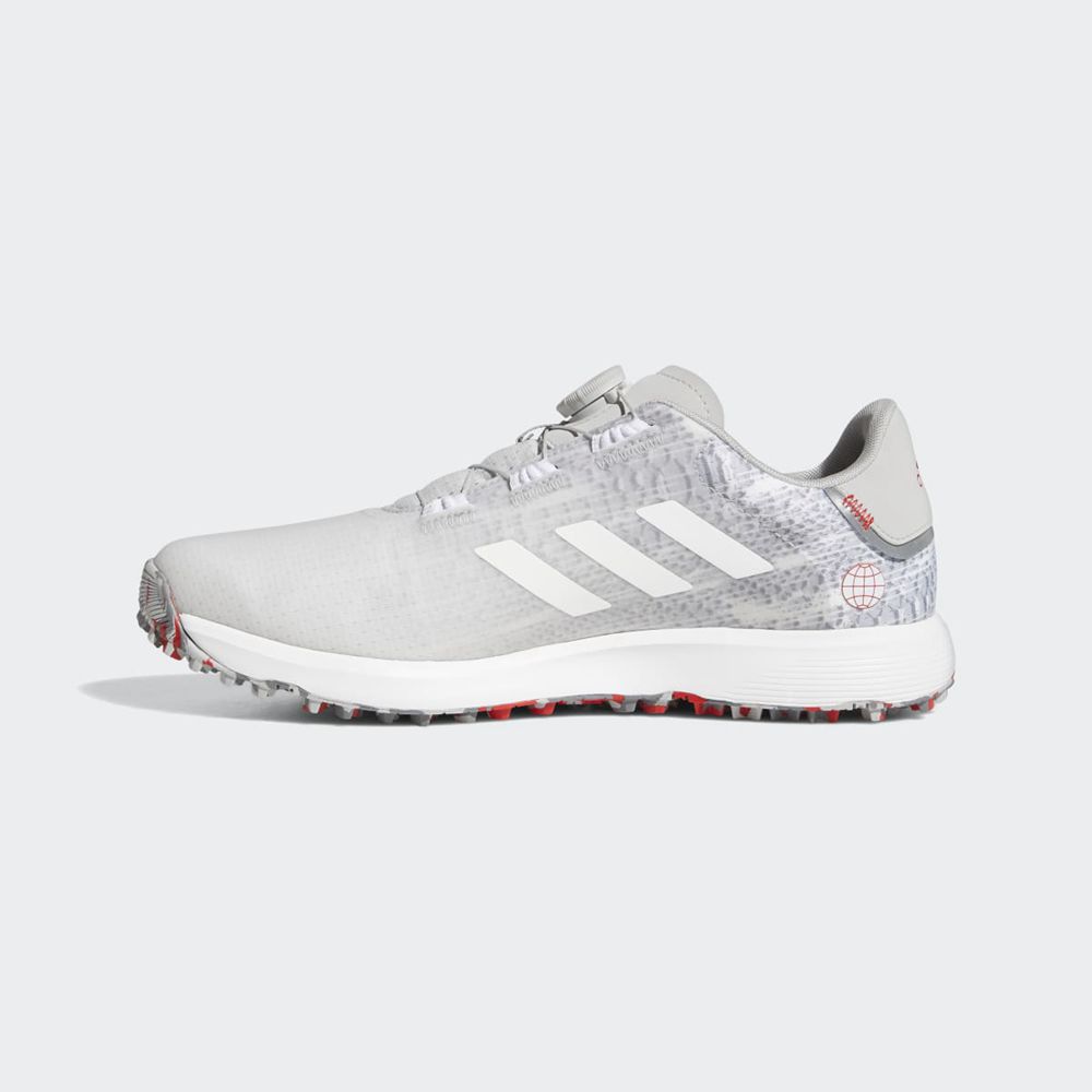 Chaussures De Golf Adidas S2G BOA Spikeless Grise Blanche Homme | YXU-55786558