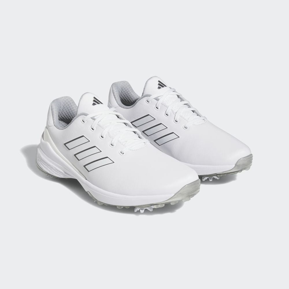 Chaussures De Golf Adidas ZG23 Wide Blanche Argent Homme | UWH-28507882