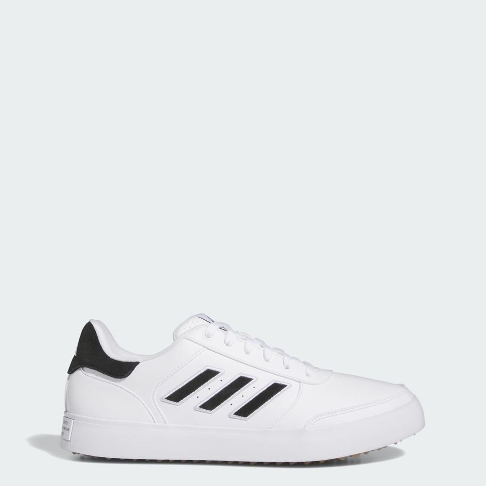 Chaussures De Golf Adidas Retrocross 24 Spikeless Blanche Noir Homme | PBX-96307679