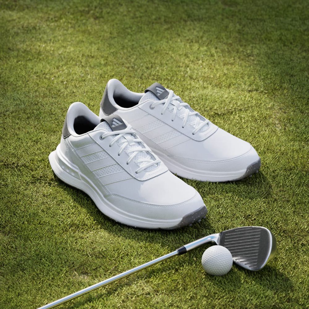 Chaussures De Golf Adidas S2G 24 Leather Spikeless Blanche Grise Homme | WVM-30547946