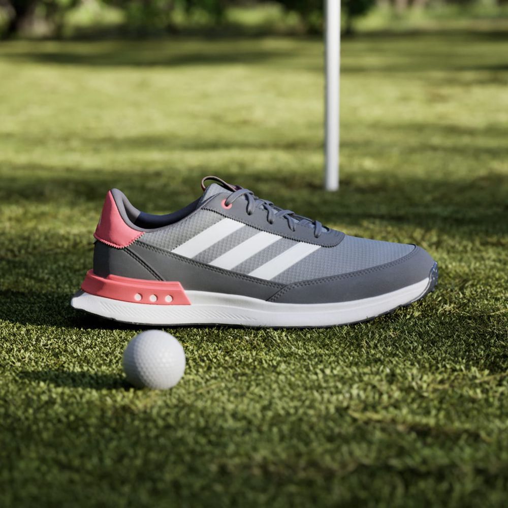 Chaussures De Golf Adidas S2G 24 Spikeless Grise Blanche Rouge Homme | FDL-67672738