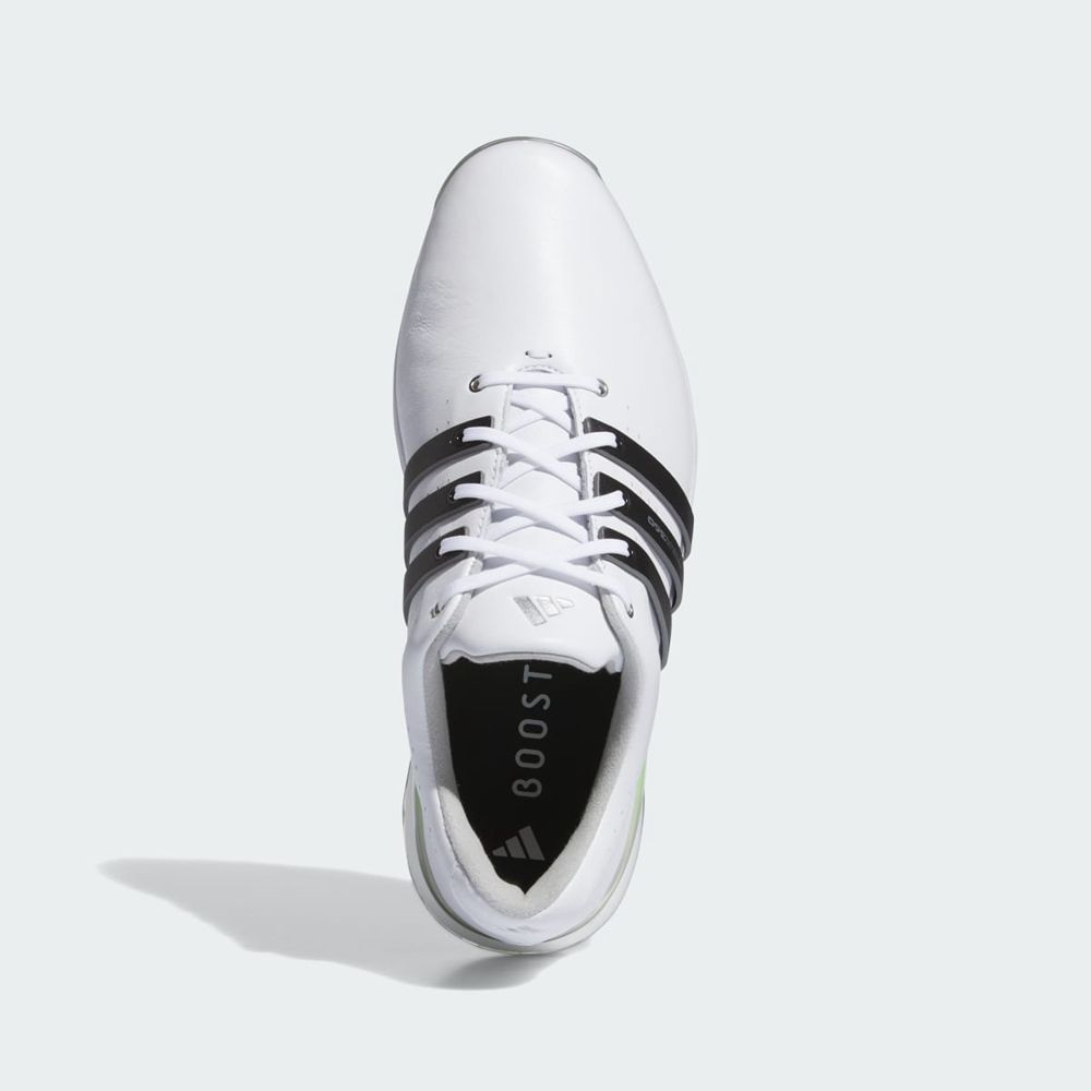 Chaussures De Golf Adidas Tour360 24 Wide Blanche Noir Vert Homme | NRD-57754352