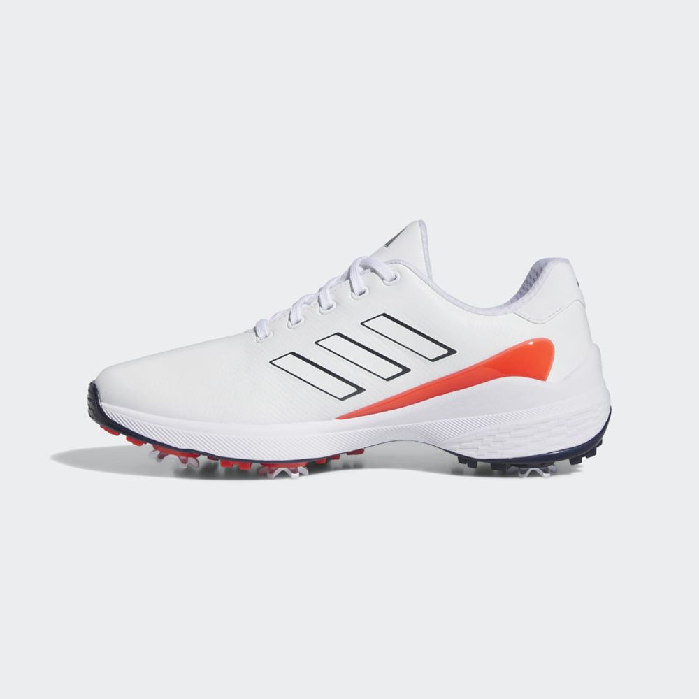 Chaussures De Golf Adidas ZG23 Blanche Bleu Marine Rouge Homme | HNA-40411115