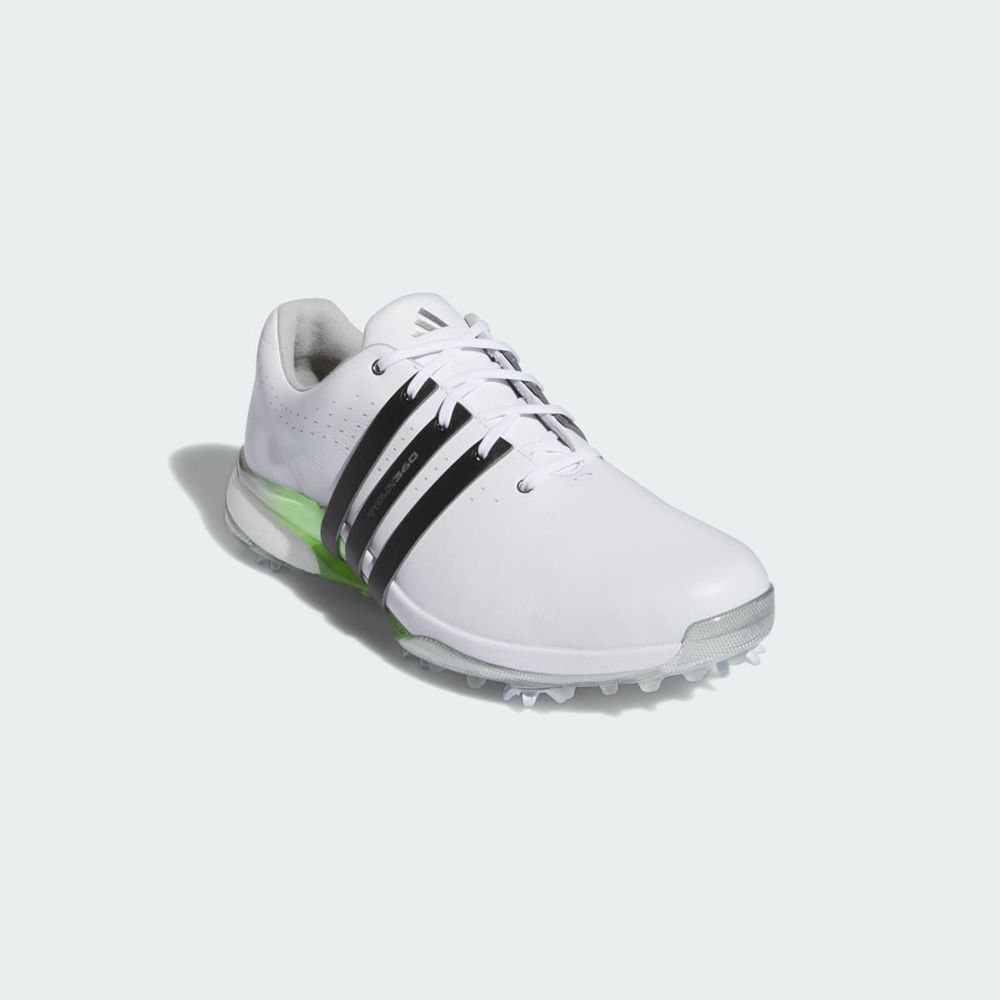 Chaussures De Golf Adidas Tour360 24 Wide Blanche Noir Vert Homme | NRD-57754352