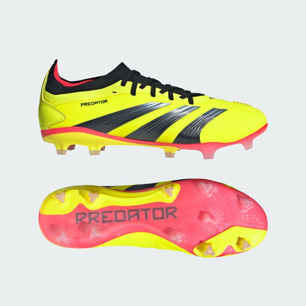 Chaussure de Foot Adidas Predator 24 Pro Firm Ground Jaune Noir Rouge Homme | KPB-93707009