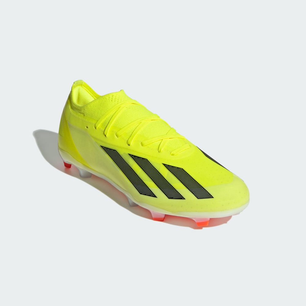 Chaussure de Foot Adidas X Crazyfast Pro Firm Ground Jaune Noir Blanche Homme | RSK-96815372