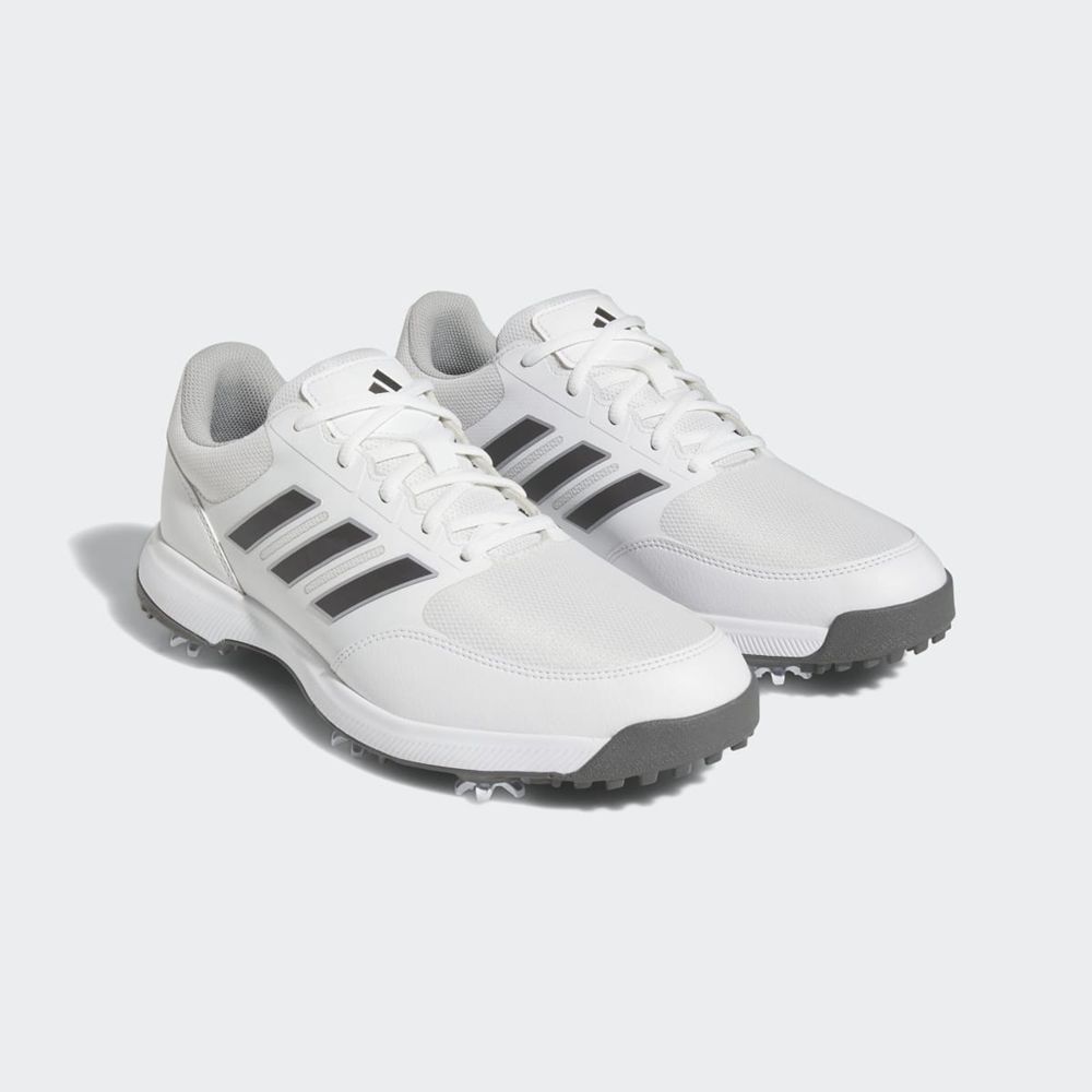 Chaussures De Golf Adidas Tech Response 3.0 Blanche Argent Homme | EQO-95623689