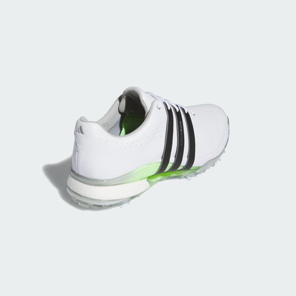 Chaussures De Golf Adidas Tour360 24 Wide Blanche Noir Vert Homme | NRD-57754352