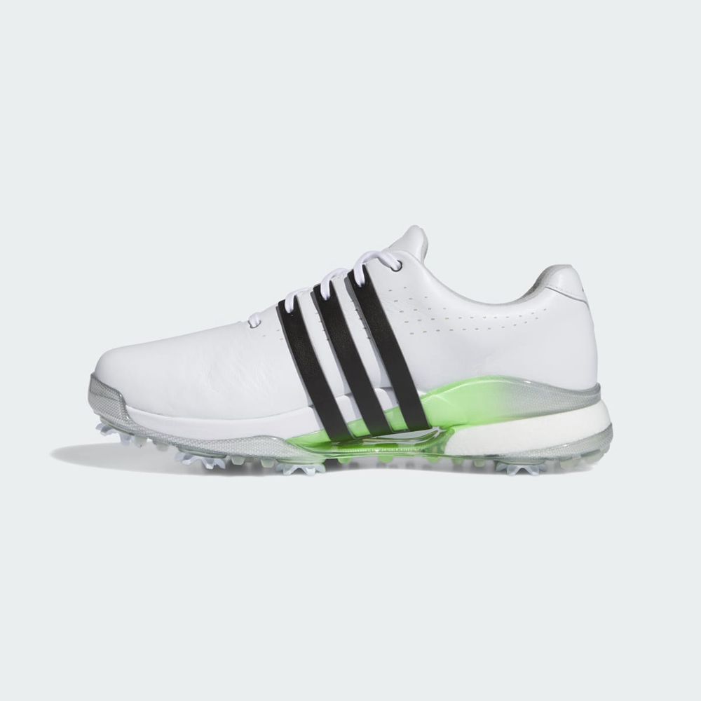 Chaussures De Golf Adidas Tour360 24 Wide Blanche Noir Vert Homme | NRD-57754352