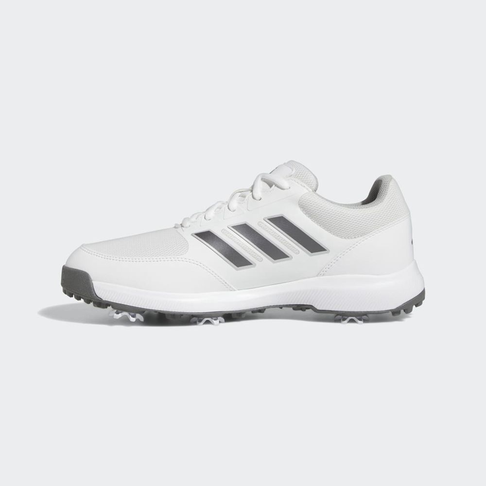 Chaussures De Golf Adidas Tech Response 3.0 Blanche Argent Homme | EQO-95623689