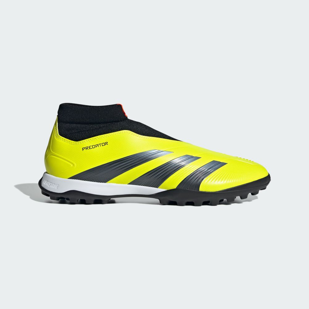 Chaussure de Foot Adidas Predator 24 League Laceless Turf Jaune Noir Blanche Homme | ZBX-42991033