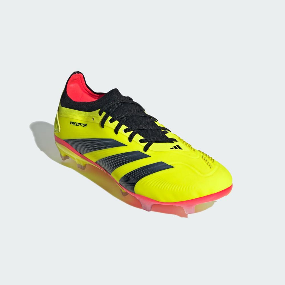 Chaussure de Foot Adidas Predator 24 Pro Firm Ground Jaune Noir Rouge Homme | KPB-93707009