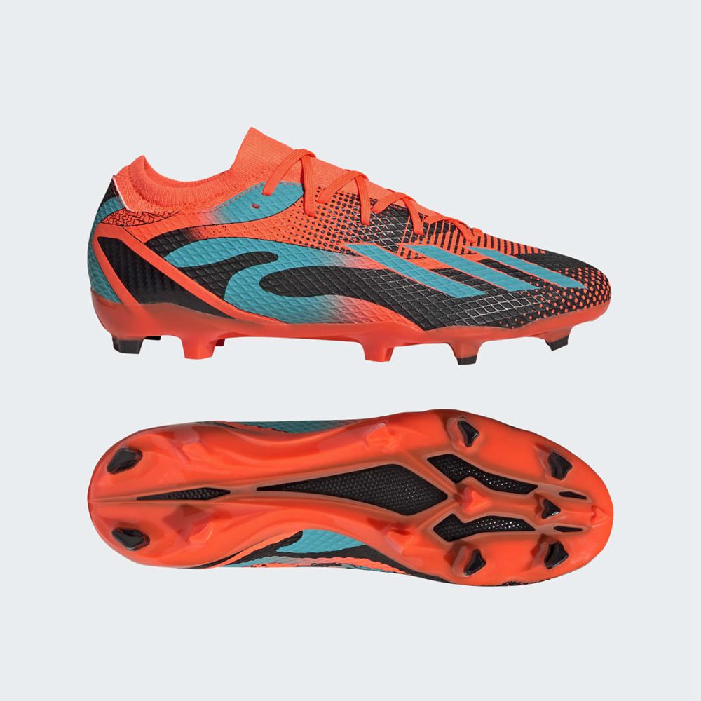 Chaussure de Foot Adidas X Speedportal Messi.3 Firm Ground Orange Vert Noir Homme | YQL-65727730