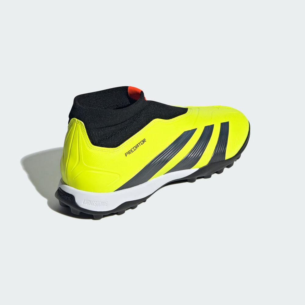 Chaussure de Foot Adidas Predator 24 League Laceless Turf Jaune Noir Blanche Homme | ZBX-42991033