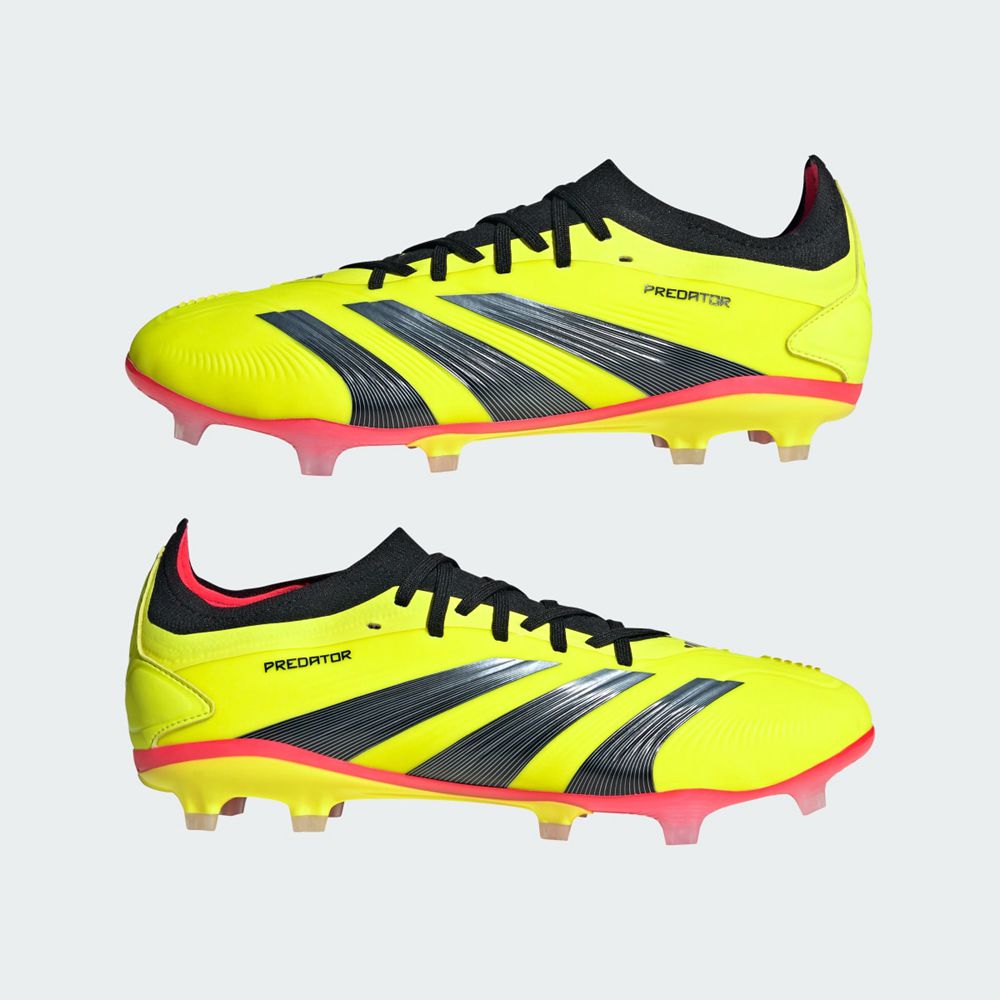 Chaussure de Foot Adidas Predator 24 Pro Firm Ground Jaune Noir Rouge Homme | KPB-93707009