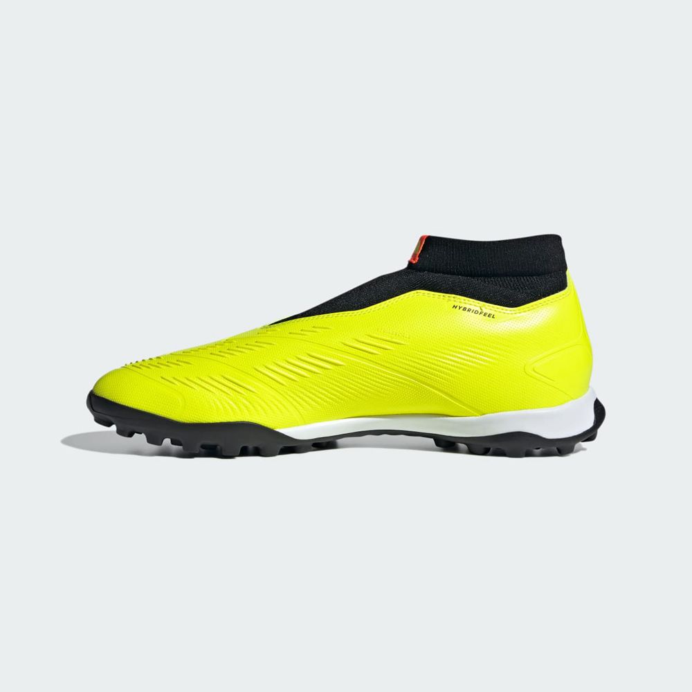 Chaussure de Foot Adidas Predator 24 League Laceless Turf Jaune Noir Blanche Homme | ZBX-42991033