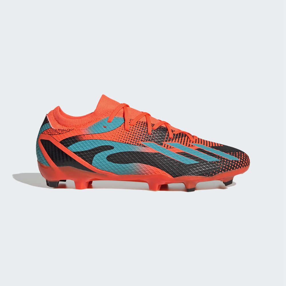 Chaussure de Foot Adidas X Speedportal Messi.3 Firm Ground Orange Vert Noir Homme | YQL-65727730