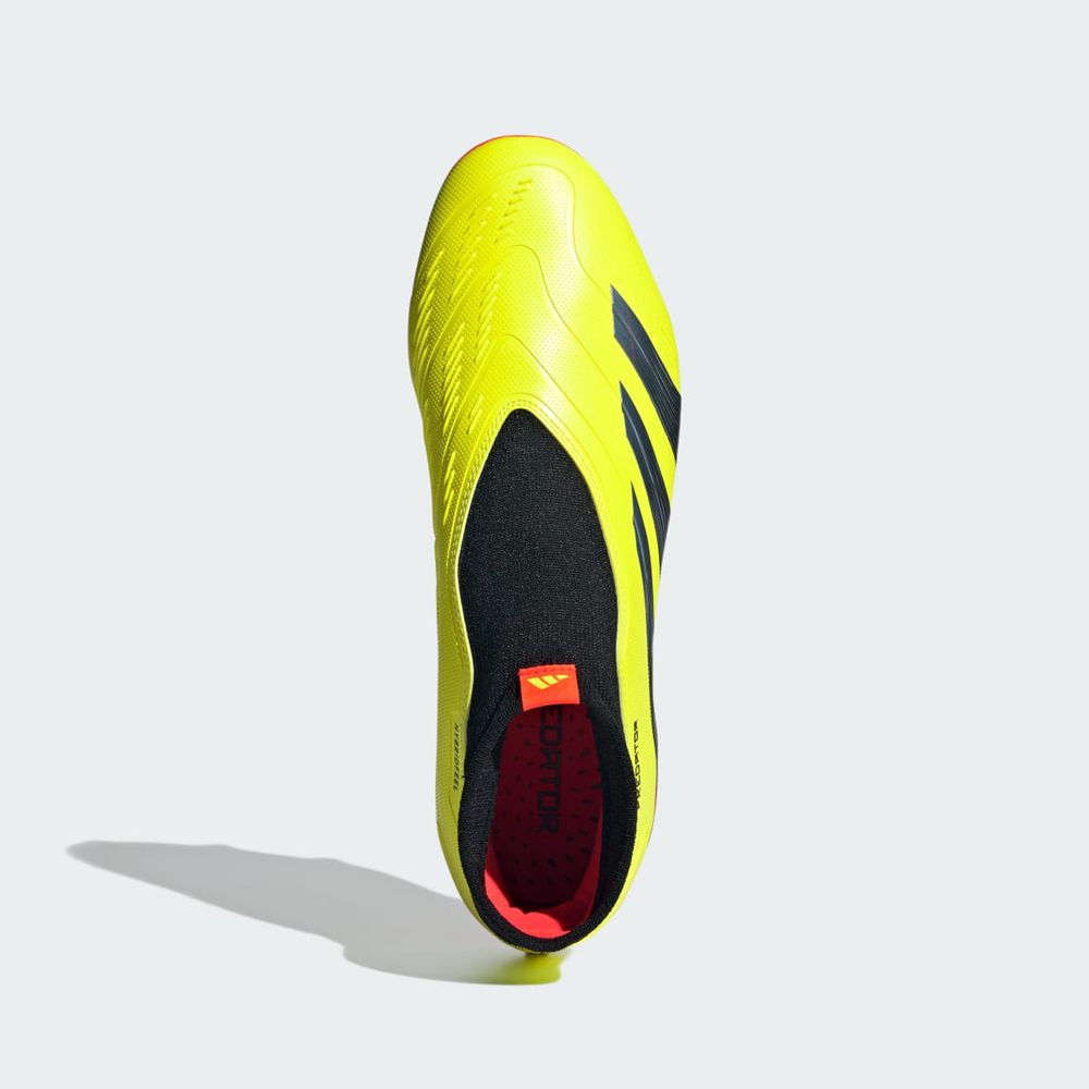 Chaussure de Foot Adidas Predator 24 League Laceless Firm Ground Jaune Noir Blanche Homme | SLY-11597708