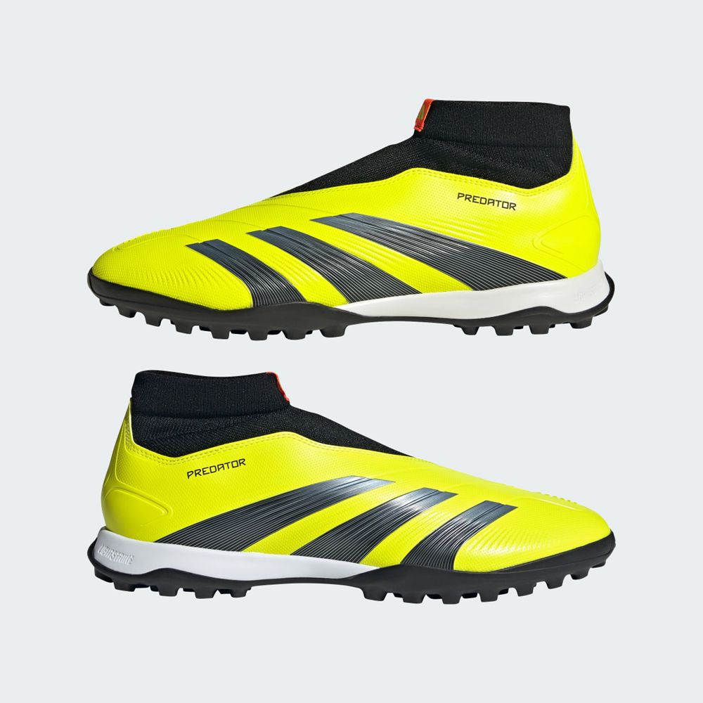 Chaussure de Foot Adidas Predator 24 League Laceless Turf Jaune Noir Blanche Homme | ZBX-42991033