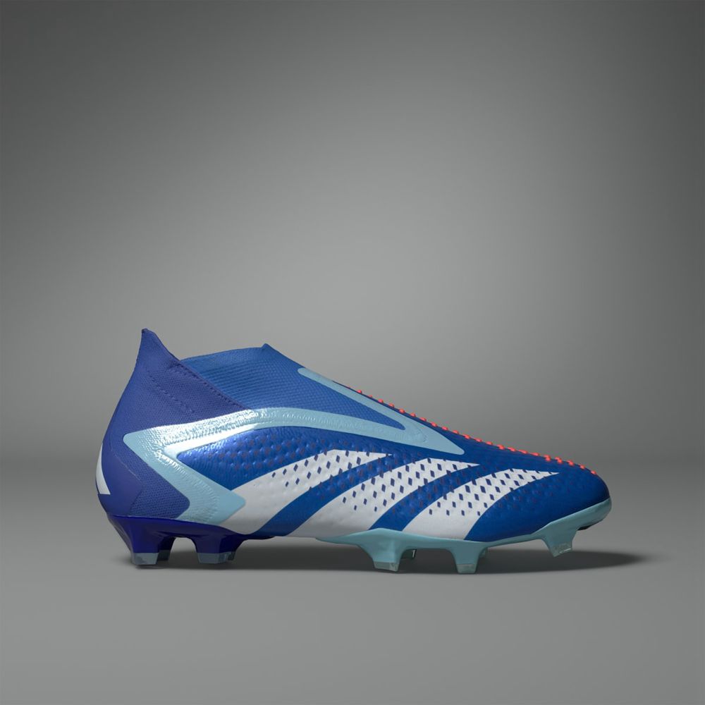 Chaussure de Foot Adidas Predator Accuracy+ Firm Ground Bleu Blanche Homme | DRP-45742247