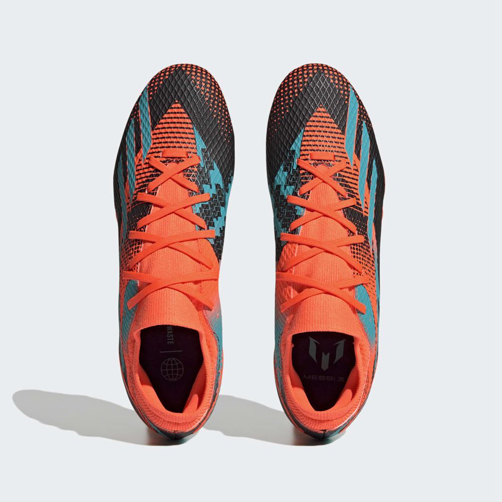 Chaussure de Foot Adidas X Speedportal Messi.3 Firm Ground Orange Vert Noir Homme | YQL-65727730