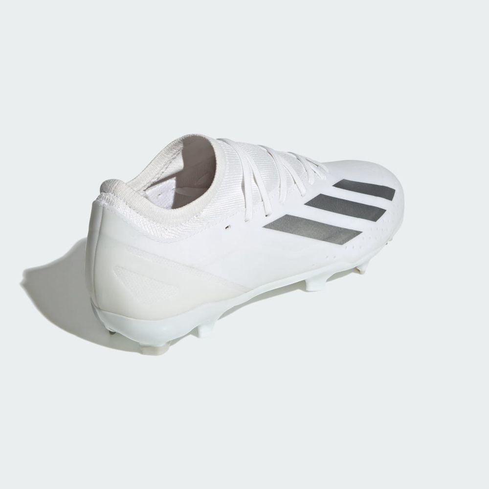 Chaussure de Foot Adidas X Crazyfast League Firm Ground Blanche Argent Homme | LTP-42897683