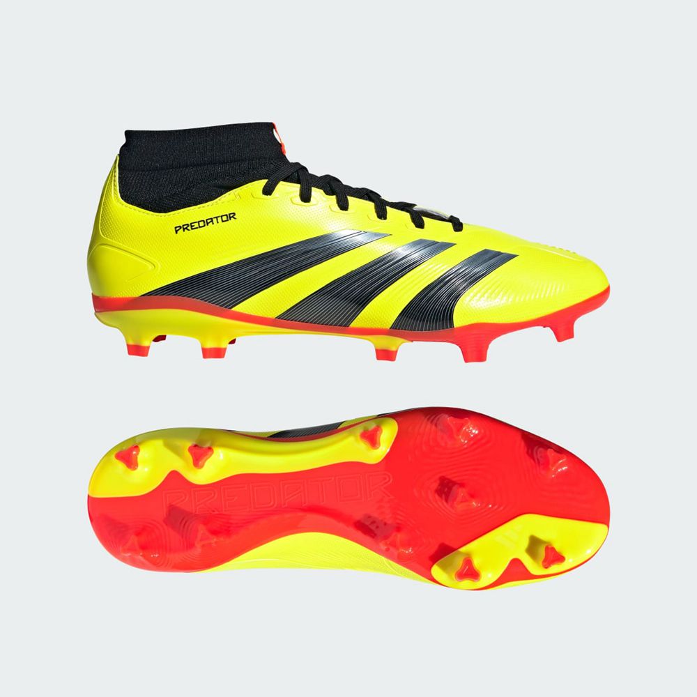 Chaussure de Foot Adidas Predator 24 League Firm Ground Jaune Noir Rouge Homme | OVG-55551990