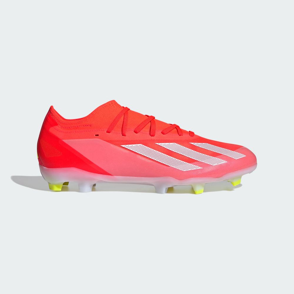 Chaussure de Foot Adidas X Crazyfast Pro Firm Ground Rouge Blanche Jaune Homme | PIY-37837171