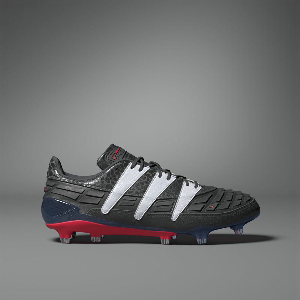 Chaussure de Foot Adidas Predator 94 Firm Ground Noir Blanche Rouge Homme | STQ-02183038