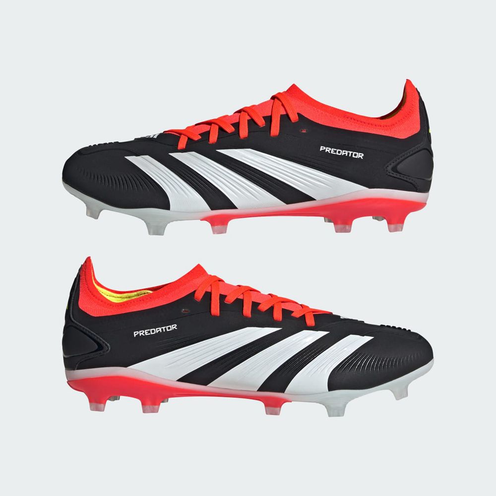 Chaussure de Foot Adidas Predator 24 Pro Firm Ground Noir Blanche Rouge Homme | MOS-08156983