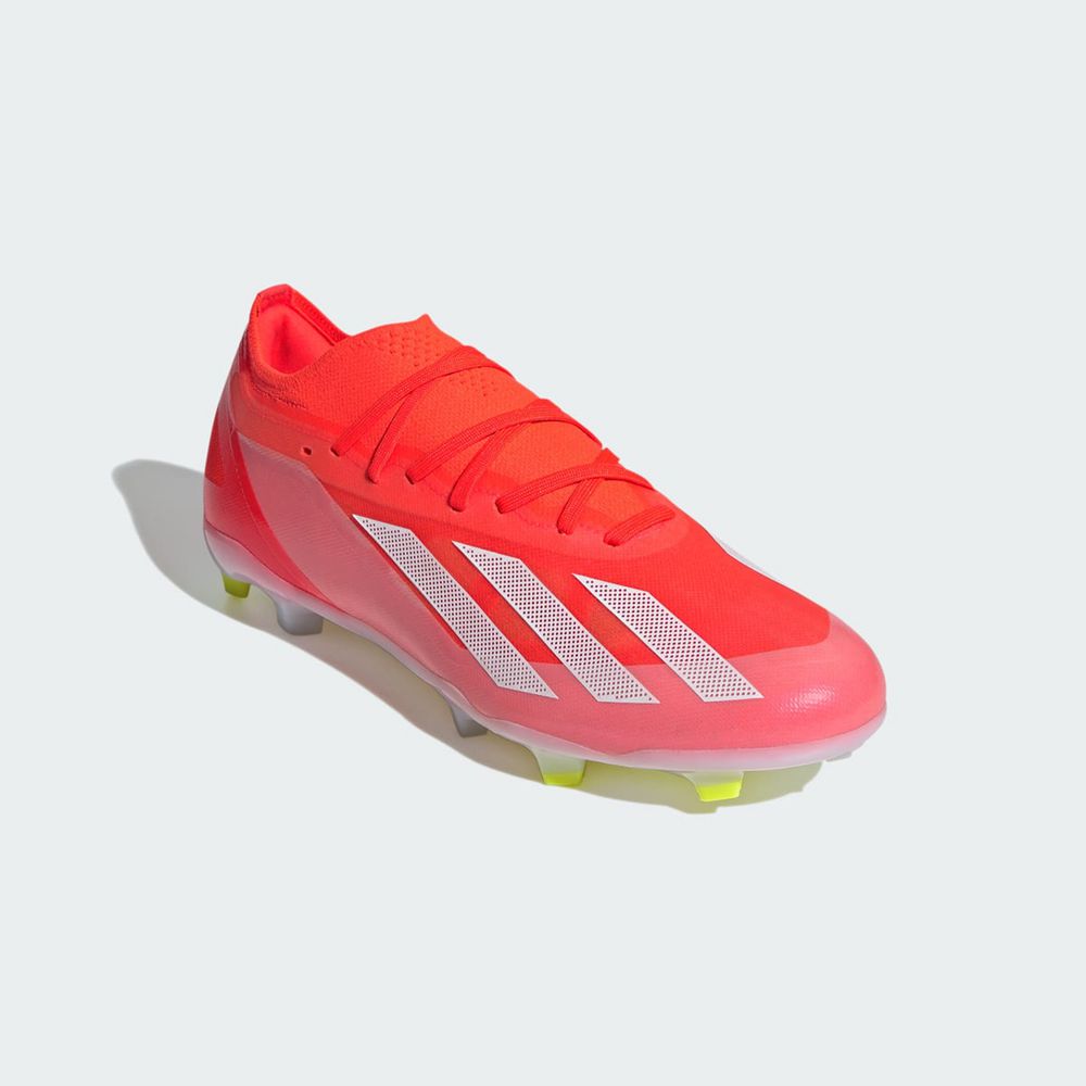 Chaussure de Foot Adidas X Crazyfast Pro Firm Ground Rouge Blanche Jaune Homme | PIY-37837171