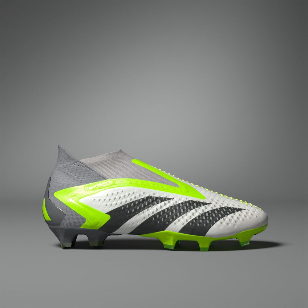 Chaussure de Foot Adidas Predator Accuracy+ Firm Ground Blanche Noir Vert Homme | KBQ-52693584