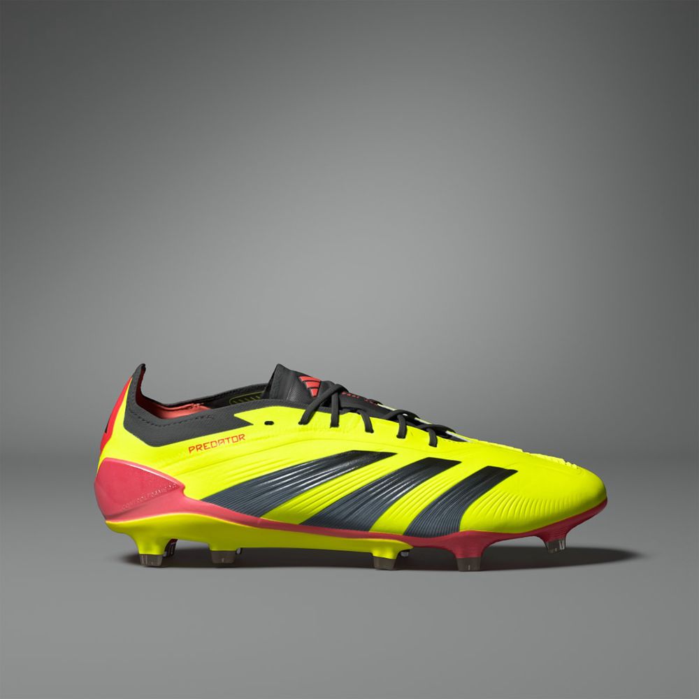 Chaussure de Foot Adidas Predator 24 Elite Low Firm Ground Jaune Noir Rouge Homme | AWZ-73822825