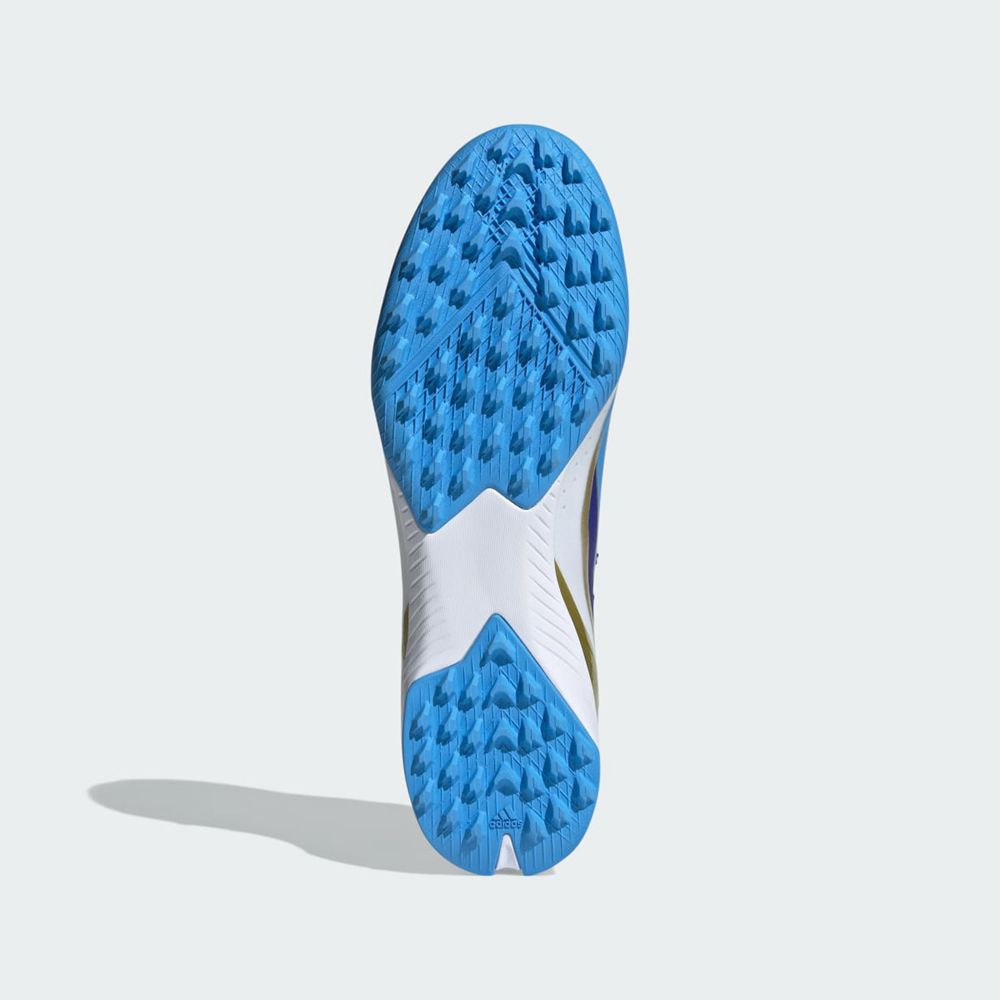 Chaussure de Foot Adidas X Crazyfast Messi League Turf Bleu Blanche Homme | WXZ-07330169