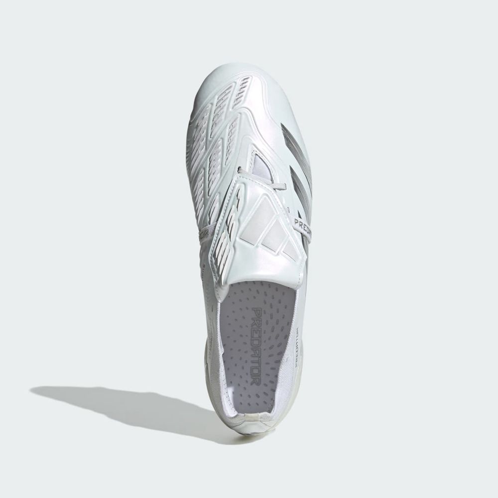 Chaussure de Foot Adidas Predator 24+ Firm Ground Blanche Argent Homme | HSJ-37158447