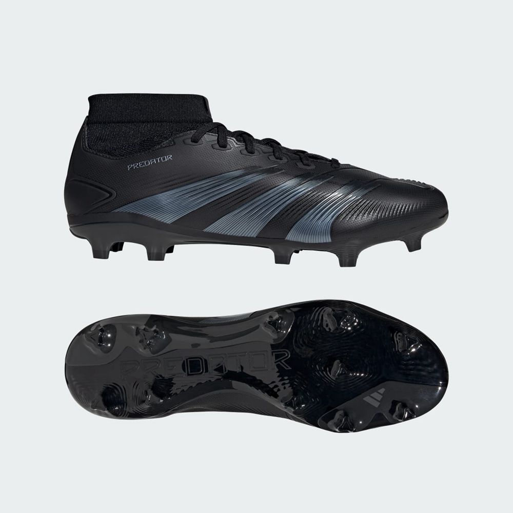 Chaussure de Foot Adidas Predator 24 League Firm Ground Noir Grise Homme | RAK-56379592