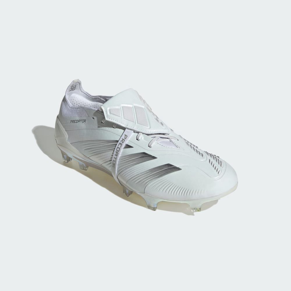 Chaussure de Foot Adidas Predator 24+ Firm Ground Blanche Argent Homme | HSJ-37158447