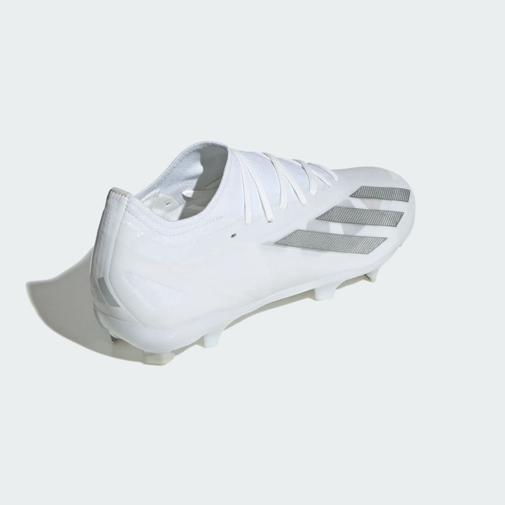 Chaussure de Foot Adidas X Crazyfast Pro Firm Ground Blanche Argent Homme | JJO-03380048