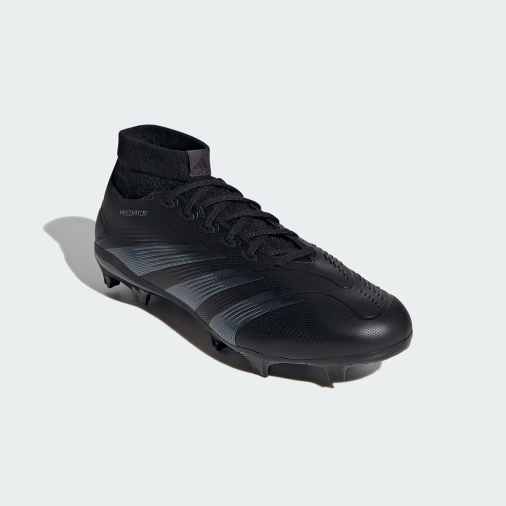 Chaussure de Foot Adidas Predator 24 League Firm Ground Noir Grise Homme | RAK-56379592