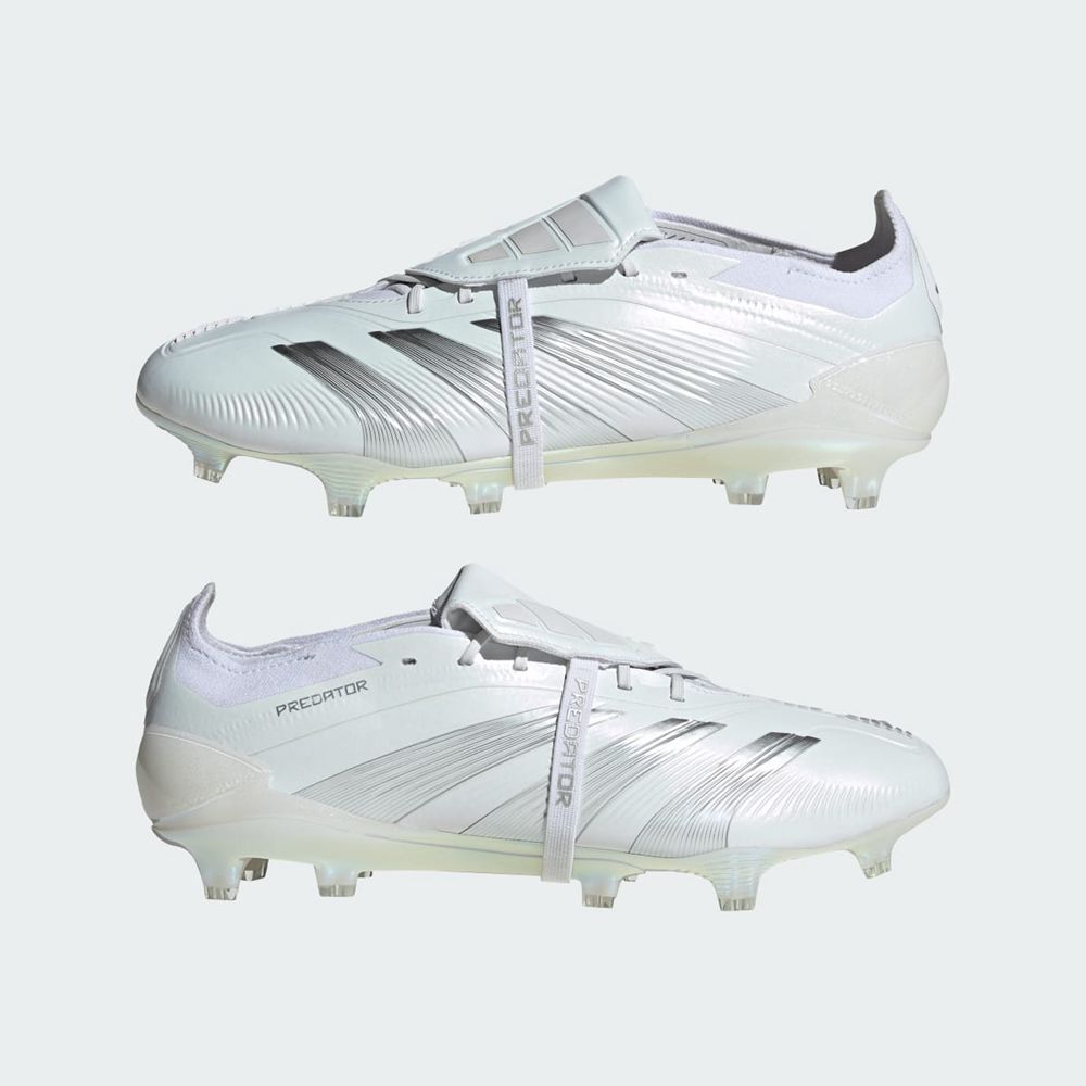 Chaussure de Foot Adidas Predator 24+ Firm Ground Blanche Argent Homme | HSJ-37158447