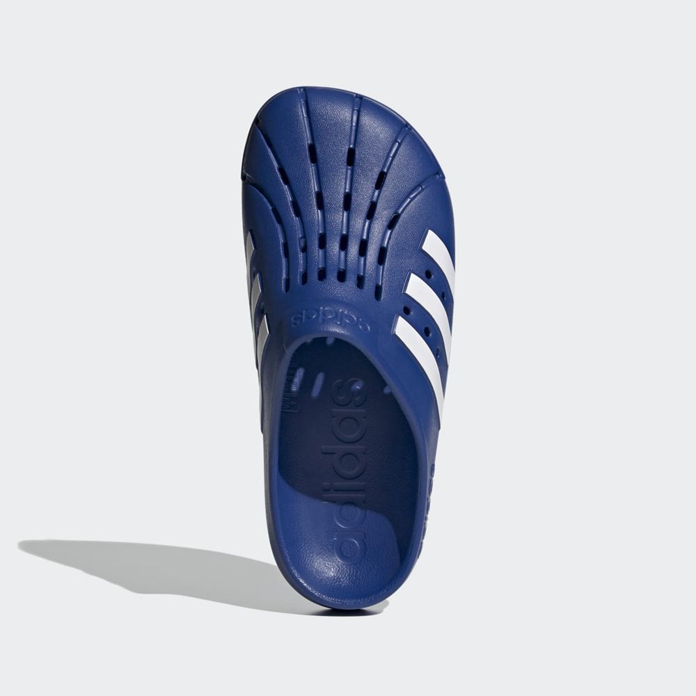 Sabot Adidas Adilette Bleu Blanche Homme | MUJ-96336477