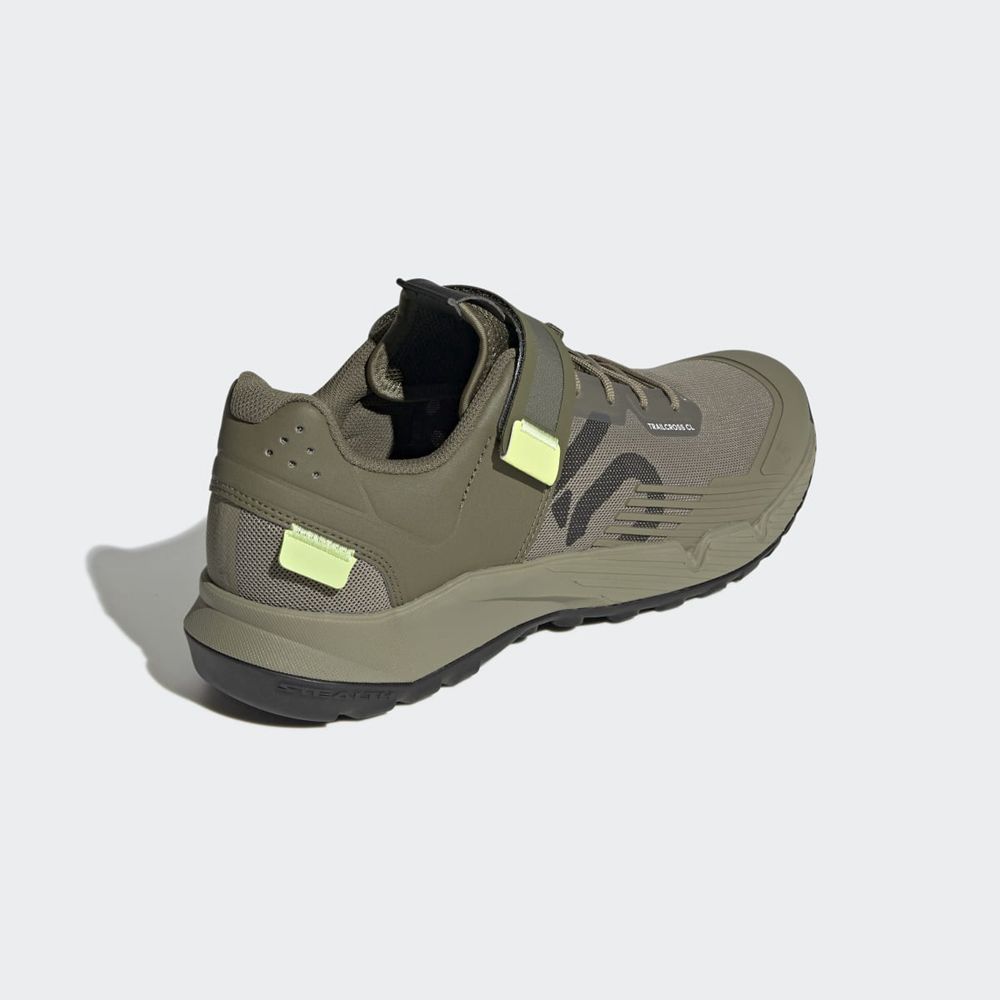 Chaussures De Vélo Adidas Five Ten Trailcross Clip-In Vert Grise Homme | YHP-41477954